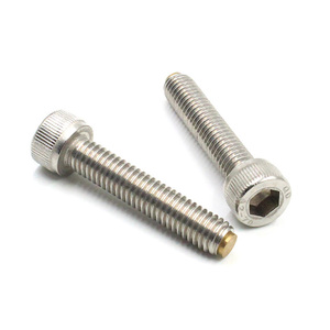 Din912 # 8-32 # Vis à tête hexagonale 10-32 <span class=keywords><strong>M2</strong></span>-M16, boulon en acier inoxydable A2-70 de haute précision avec bande en nylon autobloquante - Product Image 1