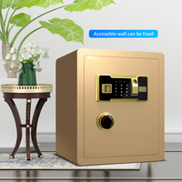 Vente directe d'usine, coffre-fort domestique en acier personnalisé avec serrure électronique numérique et à clé pour un stockage sécurisé et la sécurité à domicile