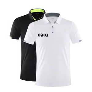 Polo en polyester 100% de haute qualité pour hommes personnalisés Chemise de fitness anti-rides avec nouveau design d'impression brodée - Product Image 1