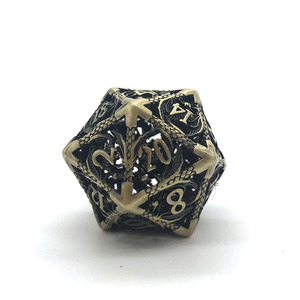 Tùy chỉnh D20 đa diện DND <span class=keywords><strong>Dice</strong></span> <span class=keywords><strong>Set</strong></span> với Antique <span class=keywords><strong>Bronze</strong></span> Dragon Hollow logo làm từ đồng kim loại - Product Image 3