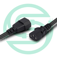 Câble d'extension électrique noir C13/C14