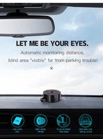 Creality — système de détection Radar pour stationnement automobile, Radar automatique avec 4 capteurs, affichage rétro-éclairé, capteur de stationnement LED