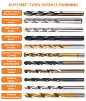 Forets hélicoïdaux en acier rapide au cobalt, diverses tailles, foret à centre, norme DIN 338, foret à maçonnerie en alliage, tailles 3 mm, 4 mm, 6 mm, 8 mm