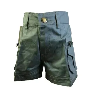 Hyq026 Mùa Hè 2023 Bán Buôn Trẻ Em Cậu Bé Hàng Hóa Giản Dị Chino Bông Quần Short Cho Trẻ Em Toddler