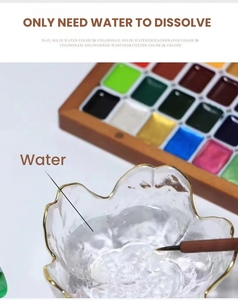 MyBeautyNails - Juego de Pinturas de Acuarela Sólidas para Decoración de Uñas, Tinta de Mármol, 36 Colores, Paleta de Acuarelas - Product Image 5
