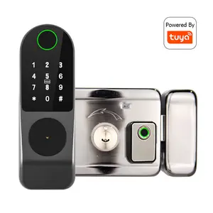 Finger abdruck Master Lock Tuya Wifi elektronische Smart Türschloss mit Code Fingers chloss schlüssel los