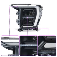 Système de phares de voiture à installation facile pour Ford F-150 Raptor 2021-2023, phares LED complets, lentille de projecteur, indicateur dynamique