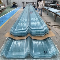 Plaques de toiture transparentes en FRP/plastique renforcé de fibres de verre, plaque d'éclairage transparente/tuiles de toiture anti-corrosion