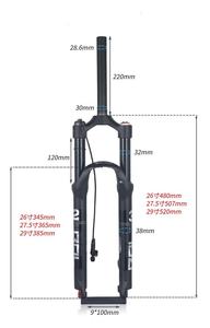 Fourche avant de vélo de montagne du fabricant 26/27. Fourche à <span class=keywords><strong>air</strong></span> absorbant les chocs à double <span class=keywords><strong>chambre</strong></span> de 5/<span class=keywords><strong>29</strong></span> pouces - Product Image 3