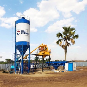 Petite centrale de production de béton stationnaire de 35 m³/h avec pompe malaxeuse JS750 et moteur, contrôle entièrement automatique, haute efficacité, en promotion - Product Image 3