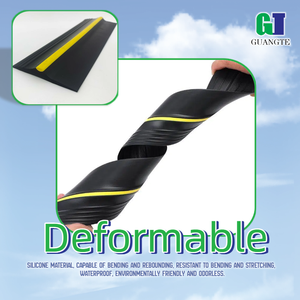 Joint d'étanchéité en caoutchouc pour seuil <span class=keywords><strong>de</strong></span> <span class=keywords><strong>porte</strong></span> <span class=keywords><strong>de</strong></span> <span class=keywords><strong>garage</strong></span> en PVC noir imperméable GT avec service <span class=keywords><strong>de</strong></span> découpe - Product Image 2