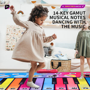 2024 niños Nueva simulación 14 teclas <span class=keywords><strong>juego</strong></span> <span class=keywords><strong>de</strong></span> <span class=keywords><strong>piano</strong></span> Mat juguetes <span class=keywords><strong>de</strong></span> gran tamaño multifunción música baile teclado <span class=keywords><strong>juego</strong></span> Mat Juguetes - Product Image 4