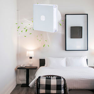 Ventilateur <span class=keywords><strong>d</strong></span>'évacuation <span class=keywords><strong>de</strong></span> <span class=keywords><strong>salle</strong></span> <span class=keywords><strong>de</strong></span> <span class=keywords><strong>bain</strong></span> mural intelligent à LED électrique <span class=keywords><strong>de</strong></span> haute qualité <span class=keywords><strong>avec</strong></span> minuterie, indice <span class=keywords><strong>de</strong></span> protection IPX4, OEM/ODM - Product Image 1