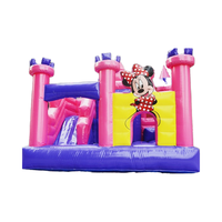 Château gonflable de qualité commerciale pour trampoline gonflable à faible coût pour le saut en plein air