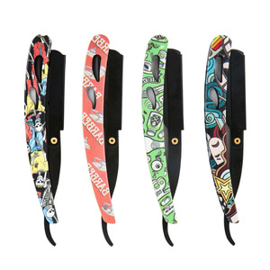Personalized Pattern Folding Razor Stainless Steel Manual <b>Face</b> <b>Shaver</b> For General Use - Product Image 2