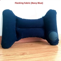 Coussin lombaire gonflable ultra-léger pliable en forme de H avec pompe intégrée