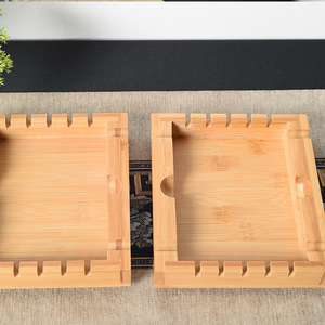Bamboo Tea Tray Rectangular Simple Design For Home Hotel Use Serving Trays - Product Image 2