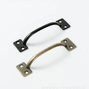 Furniture Handle Zinc Alloy Bridge Shape Drawer Cabinet Pull Bronze <b>Black</b> R2 106A0665 - Product Image 1