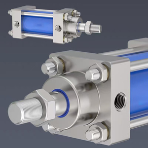 Hafif MOB serisi hidrolik silindir ayarlanabilir İnme 32/40/50/63/80/100/125 çap sert krom kaplama Piston kolu - Product Image 5