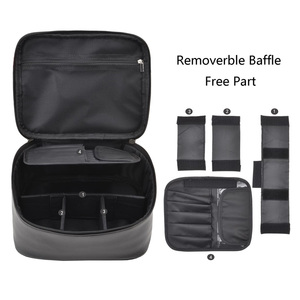 Trousse de Maquillage de Voyage en Cuir PU Imperméable avec Logo Personnalisé, Pochette de Toilette Multifonctionnelle à Fermeture Éclair pour Cosmétiques – Vente en Gros - Product Image 4