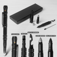 Équipement de camping multifonctionnel, lampe LED, vente chaude, stylo tactique populaire pour la défense personnelle avec brise-vitre