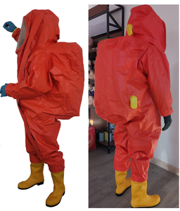 Trajes de Protección Química de Alta Resistencia, Tipo 1, Herméticos al Gas, No Tejidos, de Fábrica, a Bajo <span class=keywords><strong>Precio</strong></span> - Product Image 2