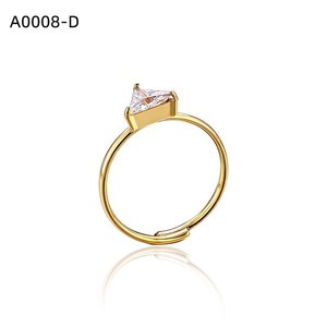Bague tendance avec zircone A0008 pour femmes, bijoux de haute qualité - Product Image 2