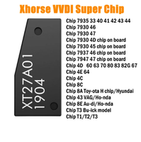 VVDI Supermode XT27A Puce multimode Convertible 4D 48 8A 8C 49 46 T5G Puce antivol de voiture pour clés de véhicule