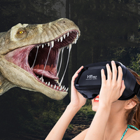Casque VR Casque de réalité virtuelle 3D avec lentilles HD 120 ° FOV anti-lumière bleue et engrenages réglables