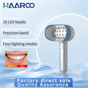 HAAROO Kit de <span class=keywords><strong>Blanchiment</strong></span> Dentaire <span class=keywords><strong>Professionnel</strong></span> à 16 LED Lumière Bleue, <span class=keywords><strong>Appareil</strong></span> Portable de Soin Dentaire à Lumière Froide pour Usage Domestique, <span class=keywords><strong>Blanchiment</strong></span> Dentaire - Product Image 1