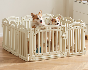 Ecologisch verantwoorde, veilige, stevige, grote binnenren voor honden, puppy's en huisdieren, uitbreidbaar, duurzaam, draagbaar, opvouwbaar, kauwbestendig, makkelijk te gebruiken - Product Image 5