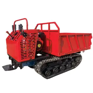 1,5 t Crawler Dumper Mehrzweck-All-Terrain-Crawler-Transporter Mini-Gummiketten-Muldenkipper zum Verkauf