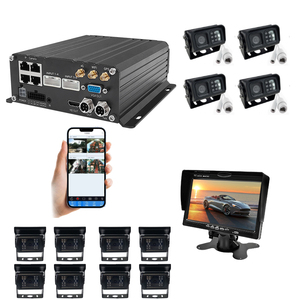 SeemeTech 8CH <span class=keywords><strong>1080P</strong></span> H.265 <span class=keywords><strong>DVR</strong></span> per Auto 3G/4G GPS AI DMS BSD Sistema di Tracciamento Flotta 1TB HDD Kit NVR Mobile Audio Bidirezionale Resistente alle Intemperie - Product Image 5