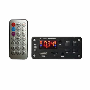 JK6893สินค้าใหม่บลูทูธ TF USB FM MIC AUX Player MP3 12V โมดูลถอดรหัสก้านดึง Mp3เสียงบอร์ดถอดรหัสสีดำ - Product Image 2