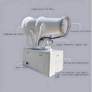 Máquina de Nebulização de Água de 80m para Supressão de Poeira em Terrenos de Descarte - Product Image 4