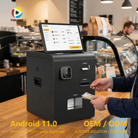 Kiosque de libre-service pour café, machine automatique 10.1 Cassa pour paiement numérique, terminal de caisse, caisse enregistreuse