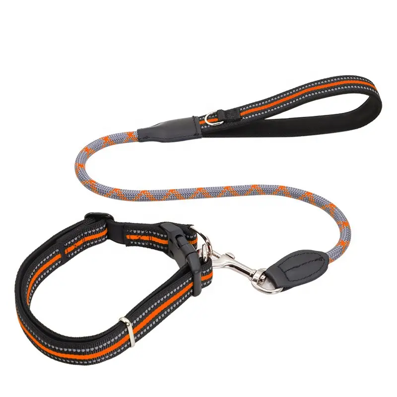 Pet Collar Nylon Dog Collar Leash dog leash collar chain set