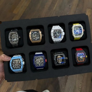 นาฬิกากลไกจักรกลสำหรับผู้ชายทูร์บิญองเซรามิกสีเหลืองสดใสระดับไฮเอนด์ - Product Image 4