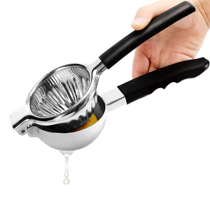 Premium kalite ağır 304 çelik narenciye basın sıkacağı manuel paslanmaz çelik katı Metal kase meyve sebze aracı - Product Image 1