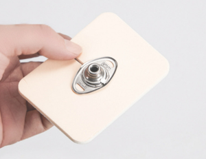 Bantalan rias tracheostomi poliester silikon tahan air penutup tabung pengencang luka dengan lubang kunci untuk operasi leher - Product Image 4