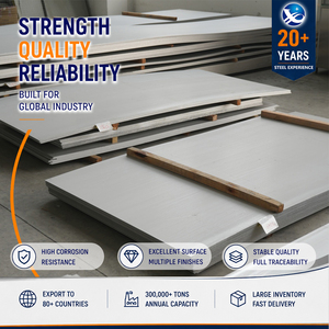 304L 8K Mirror Finish 20mm 5x10' Hot <b>Rolled</b> JIS G4305 Stainless Steel Sheet with High Corrosion Resistance - Product Image 1