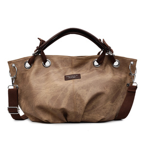 日本のレトロなPUトートバッグ女性通勤ハンドバッグジッパー閉鎖Lazyスタイル大容量作業服学生クラスバッグ - Product Image 5