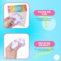 Lot de 3 jouets anti-stress en TPR en forme de patte de chat, doux et moelleux, pour soulager l'anxiété et la pression, pour enfants et adultes