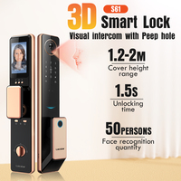 Cerradura Inteligente de Seguridad Locstar, Cerradura Digital Inteligente para Puerta Exterior con Cámara, Aplicación Tuya Zigbee