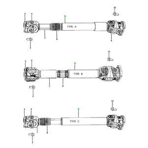 Arbre de transmission arrière Ram 52123110AC 52123111AC 52105930AF en acier, pièce de rechange neuve - Product Image 4