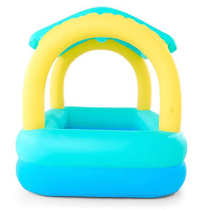 <span class=keywords><strong>Piscina</strong></span> <span class=keywords><strong>Inflable</strong></span> de PVC Grueso <span class=keywords><strong>con</strong></span> Toldo Parasol, Piscinas de Chapoteo <span class=keywords><strong>para</strong></span> Niños en el Patio Trasero al Aire Libre, Jardín - Product Image 3