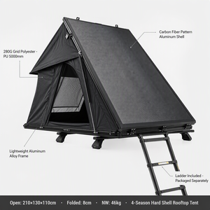 Carpa <span class=keywords><strong>de</strong></span> <span class=keywords><strong>Techo</strong></span> Rígida <span class=keywords><strong>de</strong></span> Fibra <span class=keywords><strong>de</strong></span> Carbono <span class=keywords><strong>para</strong></span> 2 Personas, Cuatro Estaciones, Impermeable 5000mm, Doble Capa, Montaje Rápido, Ultraligera - Product Image 3
