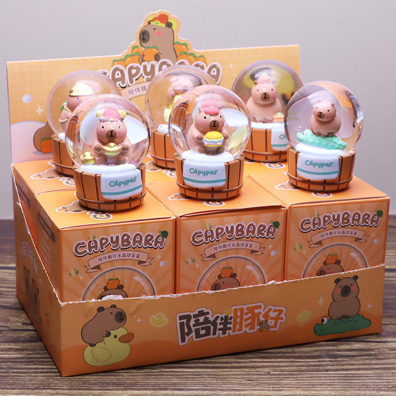 Jc8w009 : Boule de cristal dauphin surprise - Boîte de 6