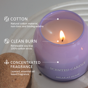 Private Label Langanhaltende Lavendel-Duftkerzen aus Sojawachs Umweltfreundliche Kerzen mit Holzdeckel Weihnachts- und Einweihungsgeschenke - Product Image 2