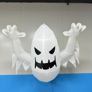 Figurina Decorativa Fantasma Impermeabile e Antipolvere, Design Fantasma Bianco che si Afferma alla Finestra, Gonfiabile per Halloween - Product Image 2